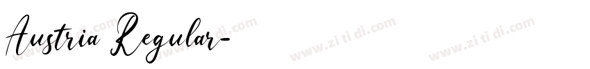 Austria Regular字体转换